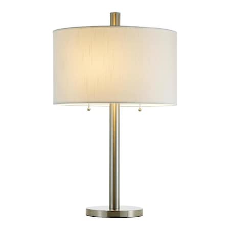 Boulevard Table Lamp In Satin Steel